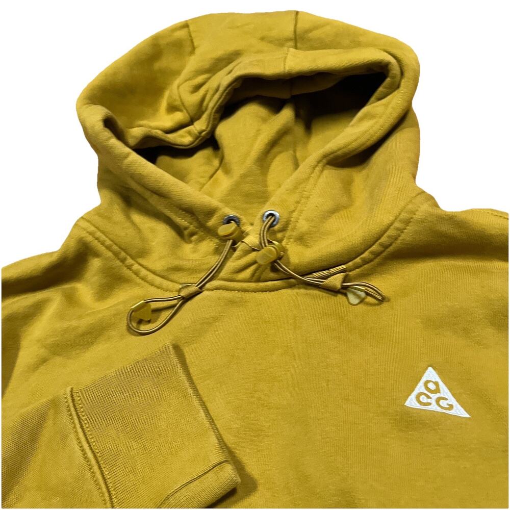 Nike ACG Hoodie Heavy Sweatshirt Mens Small Fleece Pullover Peat Moss CW4490-386